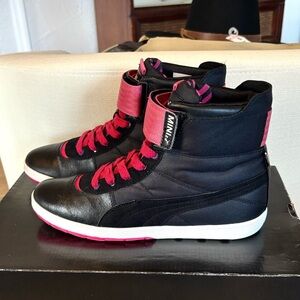 Puma x Mini Cooper Women’s Shoes Y2K Black Pink Strap Limited Edition Size 7.5